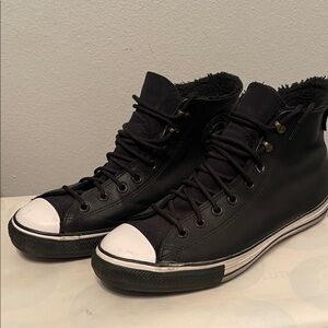 Classic Black High-Top Sneakers
